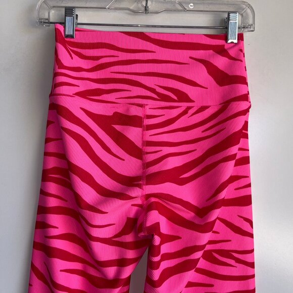 BEACH RIOT Ayla Ribbed High Rise Leggings Size Medium Pink - Picture 6 of 11